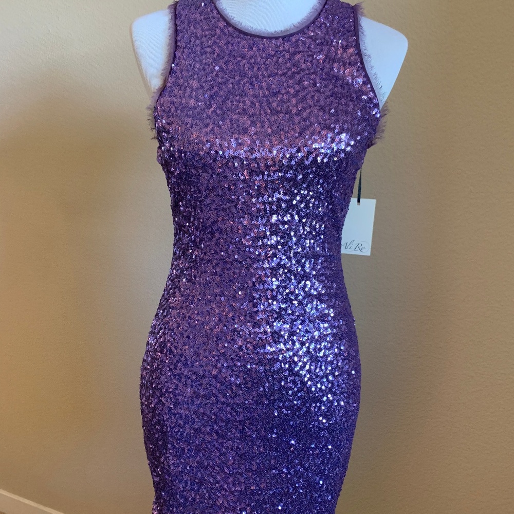 MOVING SALE - MAKE AN OFFER! Purple sequin dress